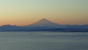Der Berg Fuji bei Sonnenuntergang2
