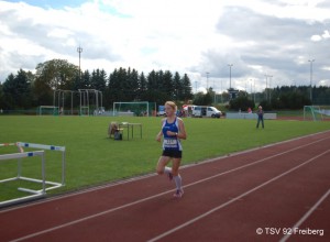 Marlena beim Zieleinlauf.