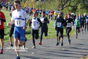 Start zum 13 km Lauf der Herren. Peter mit der 256.