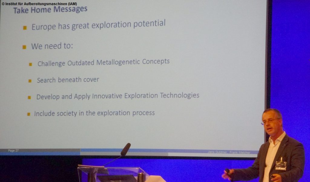 EUMICON Prof. Frank Melcher Leoben Montane University Prof. Jens Gutzmer HIF exploration raw materials Europe Institute of Mineral Processing Machines recycling TU Mining Academy Freiberg