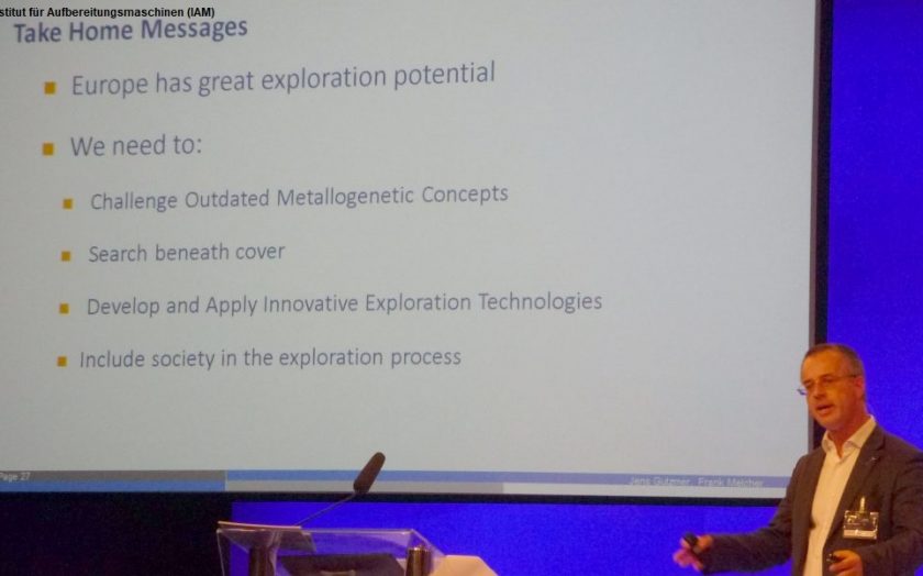 EUMICON Prof. Frank Melcher Leoben Montane University Prof. Jens Gutzmer HIF exploration raw materials Europe Institute of Mineral Processing Machines recycling TU Mining Academy Freiberg