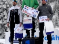 Tageswertung im 30km klassisch Rennen. Platz 1: Daniel Slechta (Harachov), 2. Platz: Jakub Mladek (Silvini Madhus team) und Platz 3: Peter Hoffmann vom Laufteam.