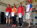 Siegerehrung AK 20 v.l.n.r.: 3. Carolin Mehlhorn (ASK München Süd), 1. Lisa Gelfert (SV Schönheide) und 2. Marlena Götza (Laufteam TU Bergakademie Freiberg)