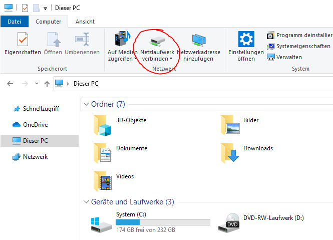 Screenshot vom Windows-Explorer